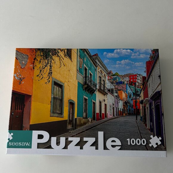 Seesaw Puzzle 1000 pieces Colonia Street Destination (Box set is complete) - Picture 1 of 3